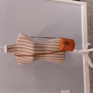 Preowned Straw Rattan Crossbody Bag Woven Wicker Purse Handbag Summer